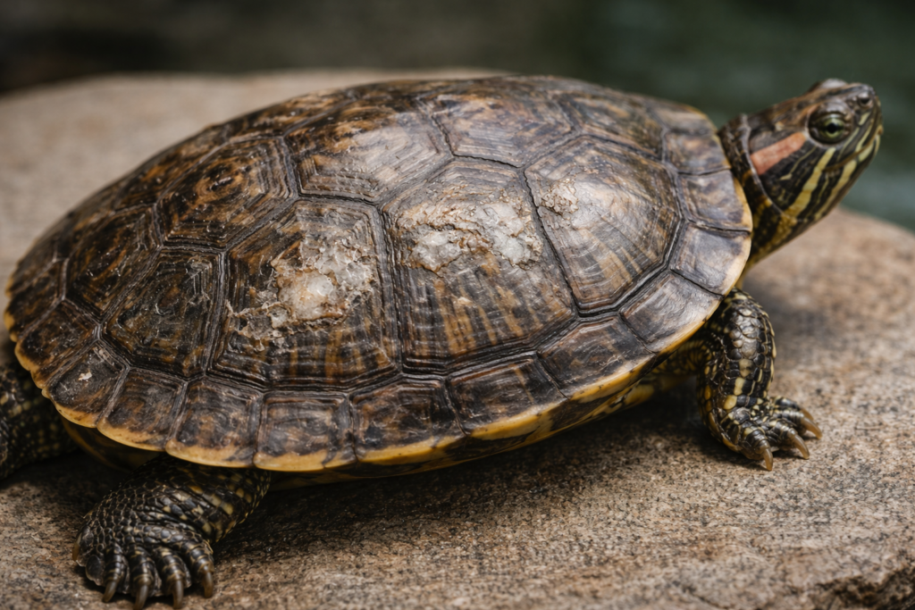 early signs of shell rot in pet turtles
