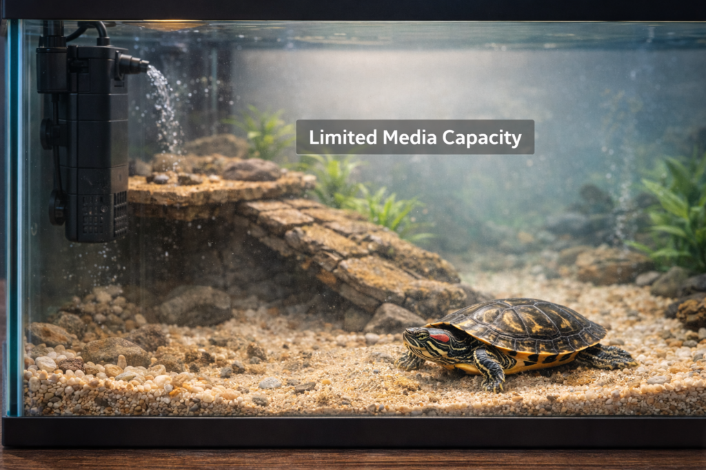 internal filter struggling to clean 75 gallon turtle tank