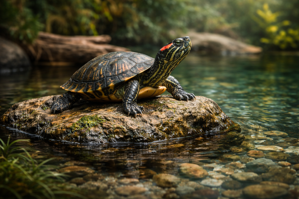 red eared slider one of the most common types of turtles