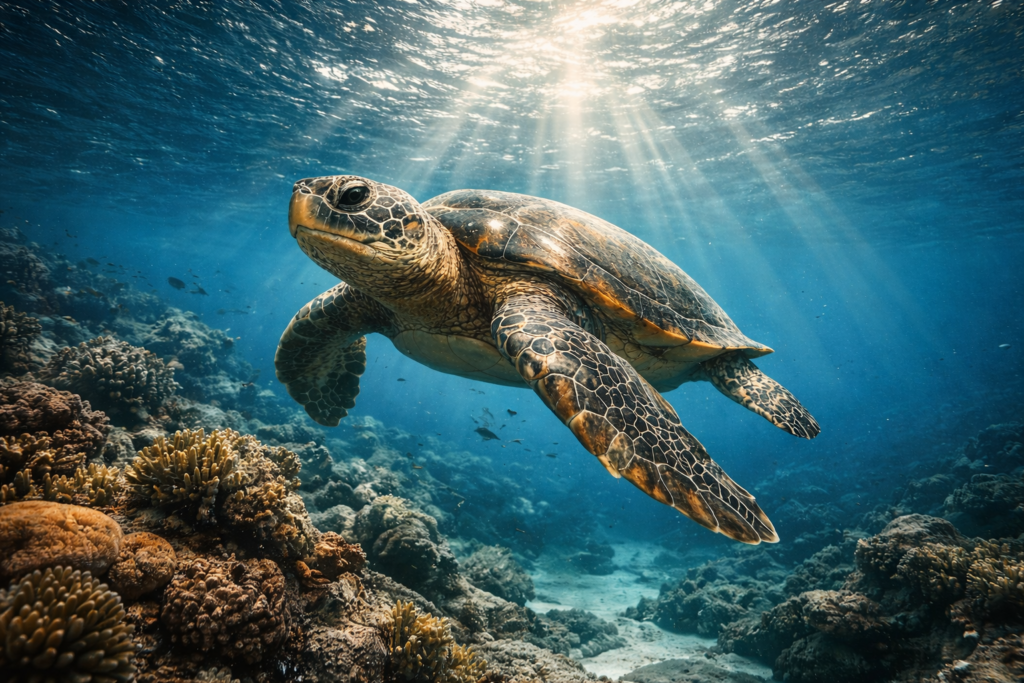 sea types of turtles underwater ocean habitat